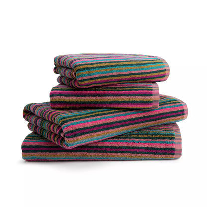 Bright Stripe 4 Piece Towel Bale - Multicoloured